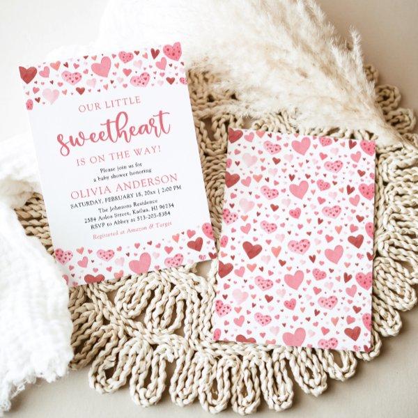 Pink Red Hearts Our Little Sweetheart