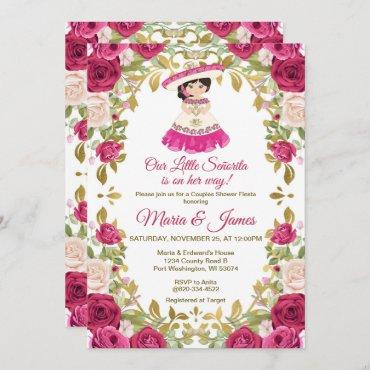 Pink roses Flowers Mexican Fiesta Couples shower