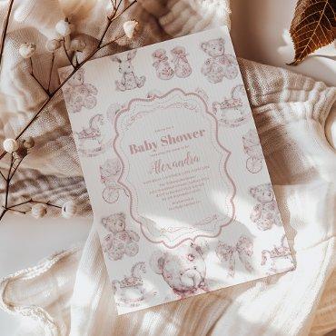 Pink Toys Toile De Jouy