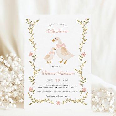 Pink Whimsical Goose