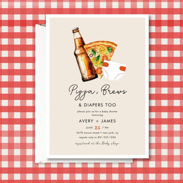 Pizza & Beer Diapers Casual Couples