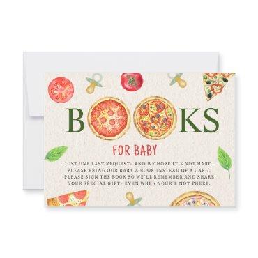 Pizza + Pacifiers Baby Shower Book Request