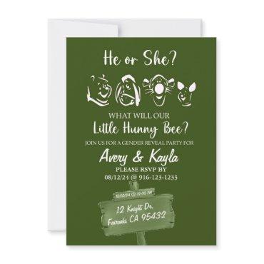 POOH & FRIENDS GENDER REVEAL INVITE