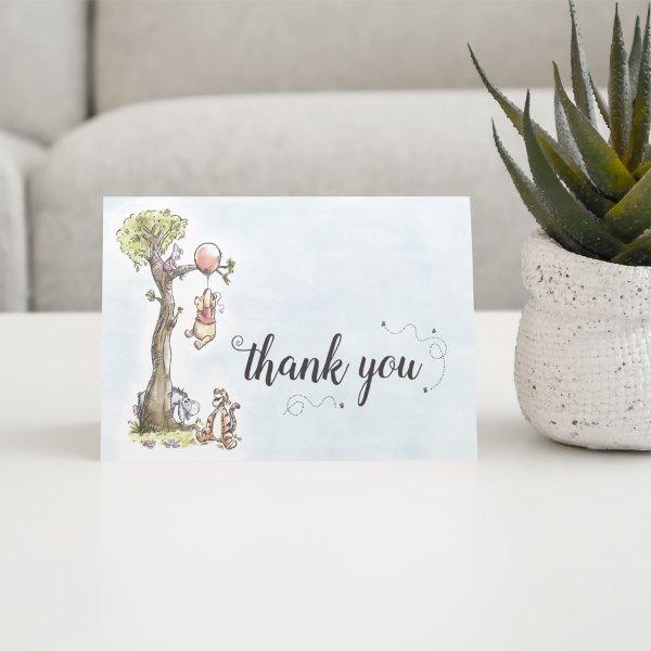 Pooh & Friends Watercolor | Baby Shower Thank You