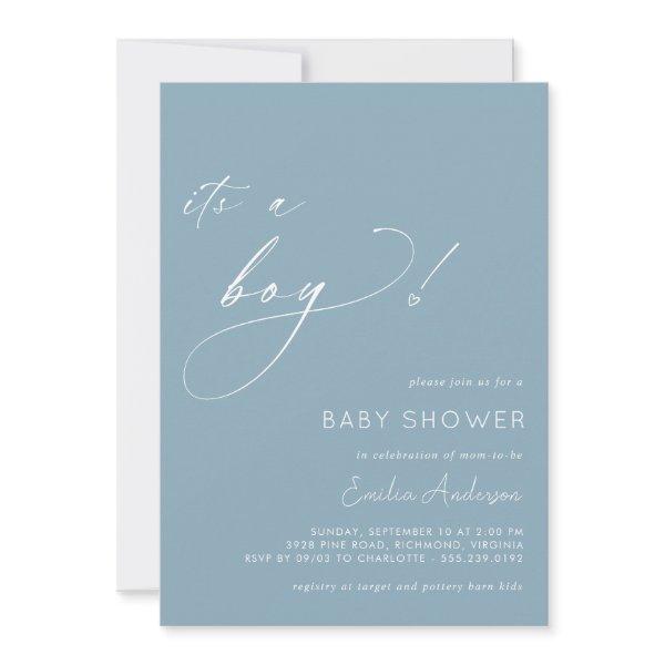 Powder Blue | Simple Modern It's a Boy