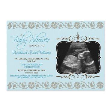 Precious Sonogram  (aqua)