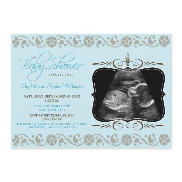 Precious Sonogram  (aqua)
