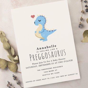 Preggosaurus Cute Funny Dinosaur Baby Boy shower