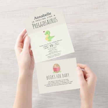 Preggosaurus Cute Funny Dinosaur Baby shower All In One
