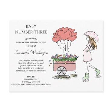 Pregnant Mom Baby Sprinkle Shower By Mail  Postcard