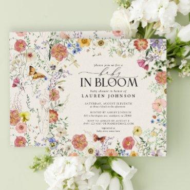 Pressed Wildflower Floral Baby in Bloom Shower