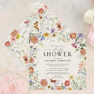 Pressed Wildflower Watercolor Floral