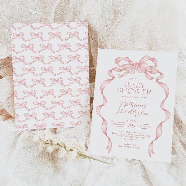 Pretty Pink Bow Ribbon Girl