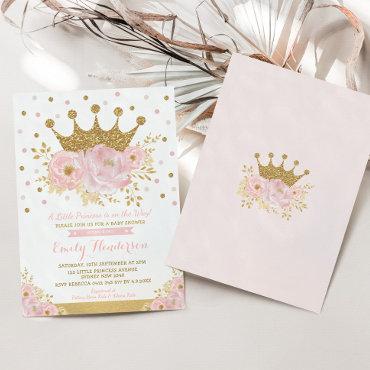 Pretty Princess Gold Crown Pink Floral