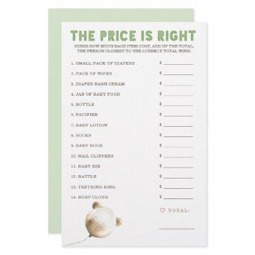 Price is Right Baby Shower Game