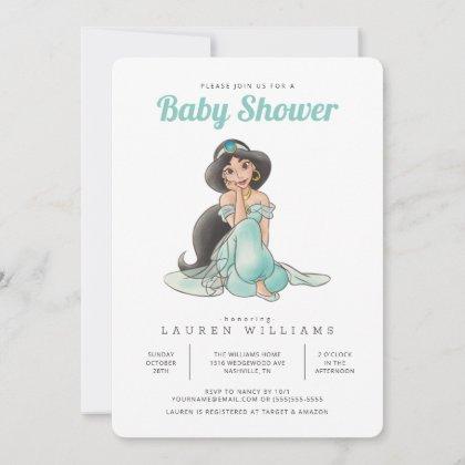 Princess Jasmine | Girl Baby Shower Invitation