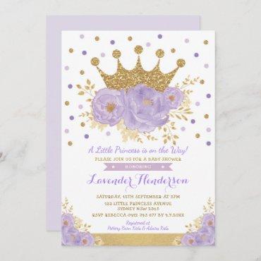 Princess Lavender Gold Floral Crown
