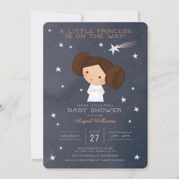 Princess Leia | Watercolor Baby Shower Invitation