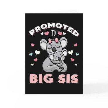 Promoted To Big Sister Cute Big Sis Card