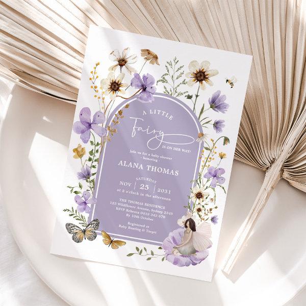 Purple Boho Fairy Wildflower Girl