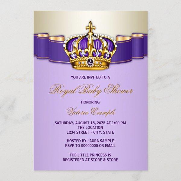 Purple Gold Princess Crown