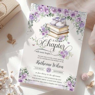 Purple Lilac Floral Book New Chapter