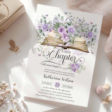 Purple Lilac Floral Book New Chapter