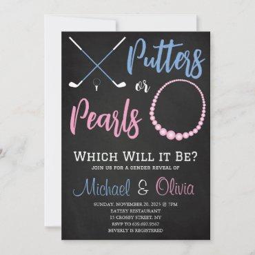 Putters or Pearls Gender Reveal Party