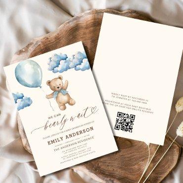 QR Code Bearly Wait Blue Boy