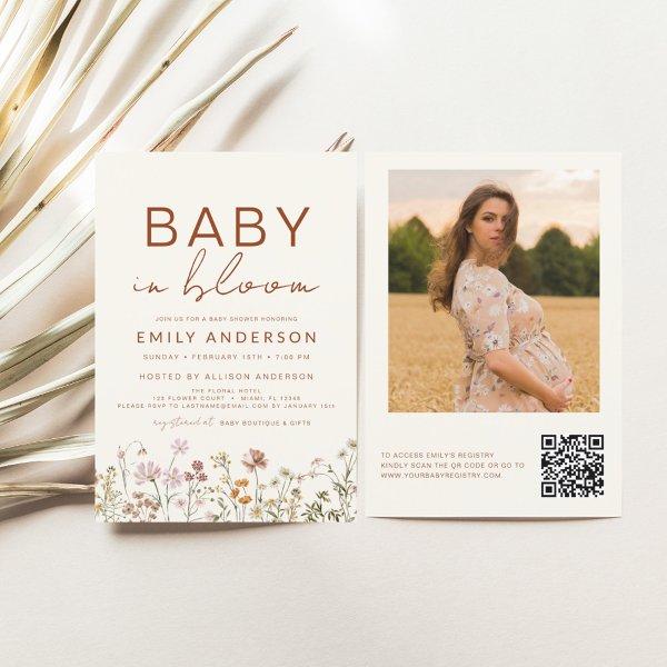 QR Code Wildflower Baby in Bloom