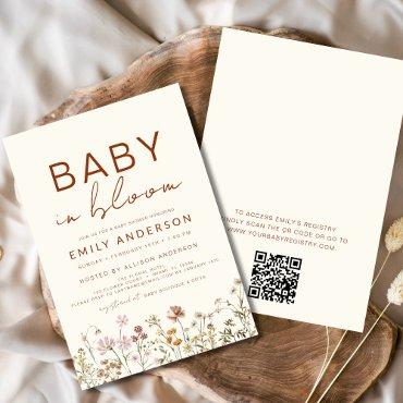 QR Code Wildflower Baby in Bloom