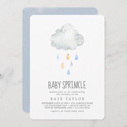 Rain Cloud Boy Baby Sprinkle