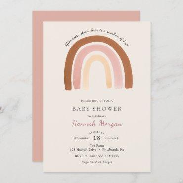 Rainbow Baby Shower invitation