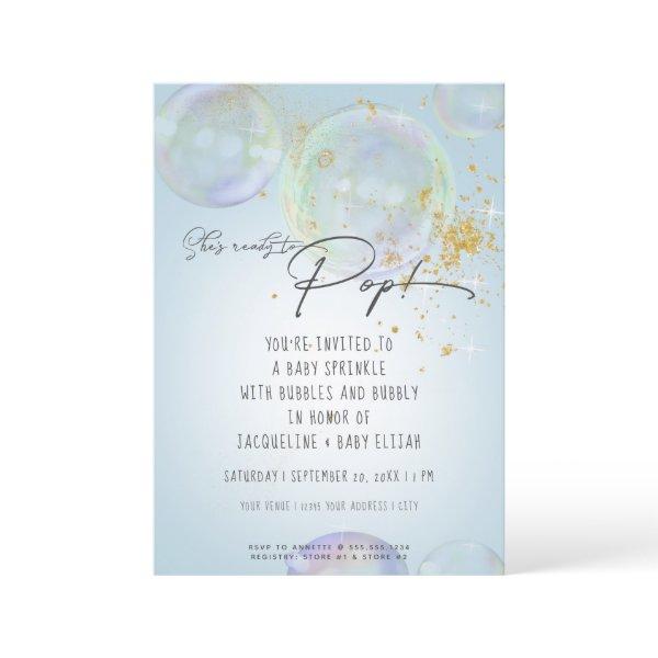 Rainbow Bubbles Ready to Pop Boy Baby Shower Bluk