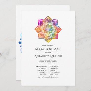 Rainbow Mandala Indian Shower by Mail