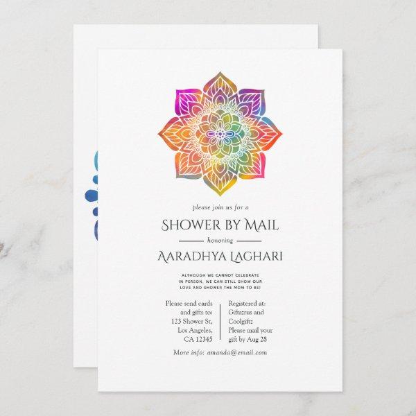 Rainbow Mandala Indian Shower by Mail