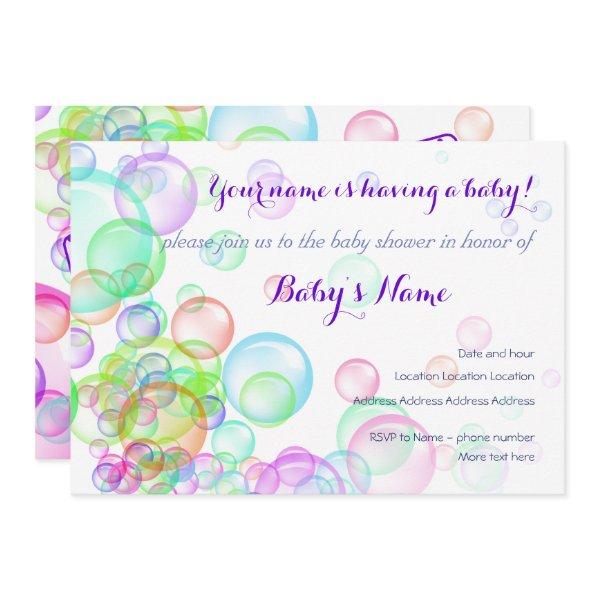 Rainbow Soap Bubbles