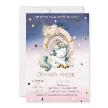 Rainbow Unicorn Stars Ombre