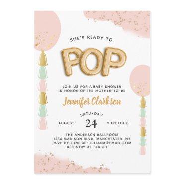 "Ready to Pop" Baby Shower Balloons