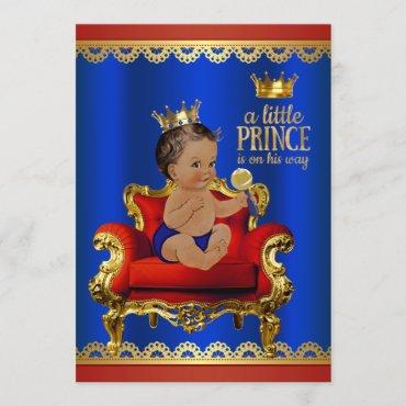 Red Blue Gold Chair Ethnic Prince Boy