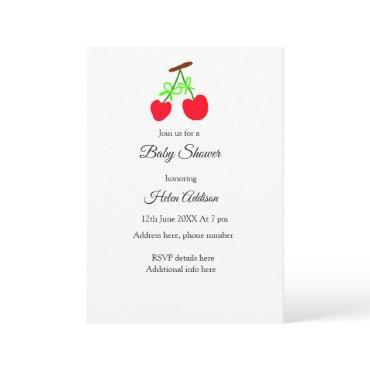red Cherry green bow add QR