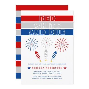 Red White Due 4th of July firecrackers