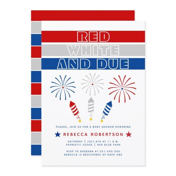 Red White Due 4th of July firecrackers