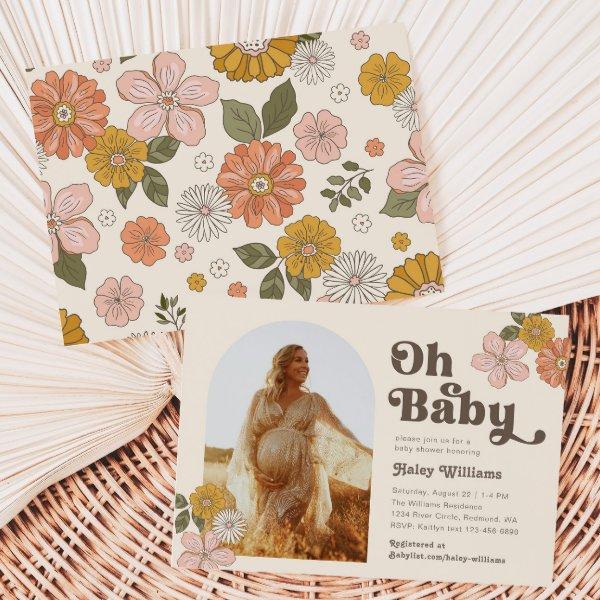 Retro Floral  | Photo Shower
