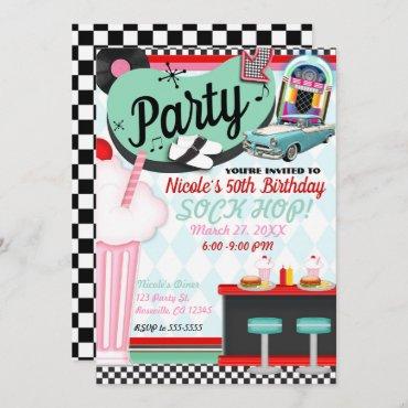 Retro Vintage 50's Fifties Diner Birthday Party