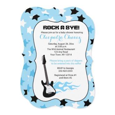 Rock a Bye Blue Rock Star Guitar