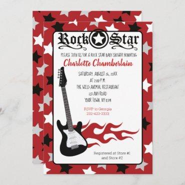 Rock a Bye Red Rock Star Guitar