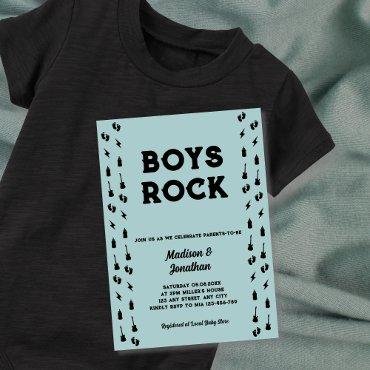Rock N Roll Guitar Baby Boy Shower