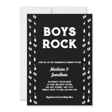 Rock N Roll Guitar Music Edgy Boy Baby Shower
