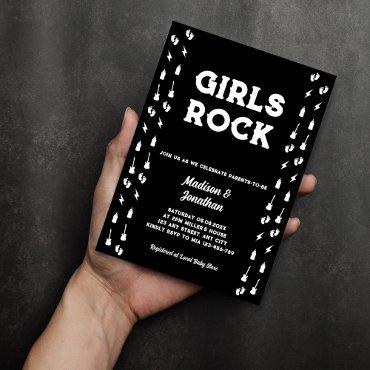 Rock N Roll Guitar Music Edgy Girl Baby Shower